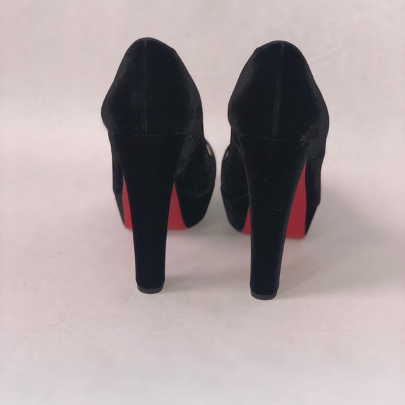 Christian Louboutin, Black Velvet, Lady Peep - Picture 3 of 4